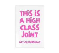 SDKAHKZO This Is A High Class Joint Printable, Preppy Pink Apartment Poster Canvas Modern Poster Wall Art Prints Paintings Living Room Bedroom Decor 24x36inch(60x90cm)