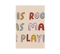 SDKAHKZO This Room Is Made for Play. A Colorful And Whimsical Children's Room. Canvas Wall Art Posters And Prints Room Aesthetic Bedroom Office Decor 20x30inch(50x75cm)