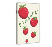SDKAHKZO Tomato Kitchen Modern Italian Cuisine Canvas Modern Poster Wall Art Prints Paintings Living Room Bedroom Decor 12x18inch(30x45cm)