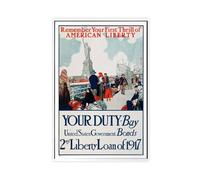 SDKAHKZO Vintage Poster of Remembering The First Time You Felt American Freedom Canvas Wall Art Posters And Prints Room Aesthetic Bedroom Office Decor 20x30inch(50x75cm)