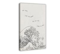 SDKAHKZO You Can't Stop The Waves But You Can Control The Surf, for Therapy, Vintage Motivational Poster Canvas Wall Art Posters And Prints Room Aesthetic Bedroom Office Decor 12x18inch(30x45cm)