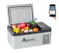 SDKEHUI 15l Car Mini Fridge, 12v Car Portble Refrigerator, 45db Quiet Camping Fridge Freezer, for Vehicle Truck RV Boat Electric Cool Box, for Driving Travel Outdoor Picnic