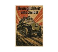 SdKfz 251 Half-Track Vehicle (2) Canvas Poster Wall Art Decor Print Picture Paintings for Living Room Bedroom Decoration 20x30inch(50x75cm)