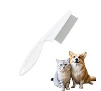 SDKZBFC Flea Comb for Cats Dogs, Dense Teeth Design, Mini Portable Steel Comb for Efficiently Removing Loose Fur, Fleas & Lice, Gentle on Face and Body Grooming for Long Haired Dog, Cat and other pets