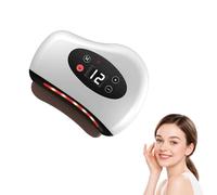 SDKZBFC Foot Scraper，3 in 1 Heated Vibrating Therapy Tool for Targeted Pain Relief, Wireless Percussive Handheld Massager for Muscle Relaxation & Pain Relief Relax Feet Calves Neck Back