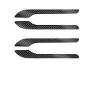 SDLDCVXZ ABS Carbon Fiber Center Console Wrap Cover Kit Armrest Door Side Trim Sticker Interior Accessories Compatible for Tesla Model Y 3(Bright Door Handle)