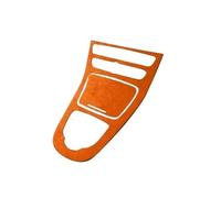 SDLDCVXZ Car Center Console Gear Shift Panel Sticker Trim Accessories Suede Cover Compatible for Mercedes Benz E Class W213 2016-2018(W213 16-18 Orange)