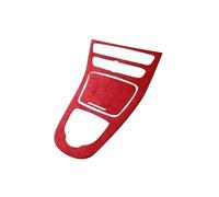 SDLDCVXZ Car Center Console Gear Shift Panel Sticker Trim Accessories Suede Cover Compatible for Mercedes Benz E Class W213 2016-2018(W213 16-18 Red)