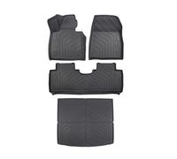 SDLDCVXZ Car Floor Mats & Cargo Liner TPE 3D Foot Mat Trunk Mats and Backrest Mats LHD Compatible for LEAPMOTOR C10 2024 2025(4pcs LHD)