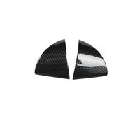 SDLDCVXZ Carbon Fiber Center Console Cover Interior Gear Power Window Switch Mirror Trim Modified Parts Compatible for TOYOTA ESTIMA 2006-2016 ACR50(Steering wheel A)