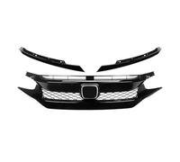 SDLDCVXZ Compatible for Civic 10th Gen 2016 2017 2018 2019 2020 2021 Front Bumper Racing Sport Style Grill Radiator Air Intake Grille Body Kit(2021 Type 1)