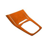 SDLDCVXZ Turn Fur Car Center Console Gear Shift Panel Sticker Trim Accessories Suede Cover Compatible for BMW X5 G05 X7 G07 2019-2023(Orange LHD)