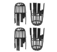 SDLDEER 4Pcs Plastic Gutter Guards Black Gutter Balloon Outlet Guards, Fits 68 mm Pipes Gutter Pipe Leaf Guard to Keeps Downpipes Free from Blockages Caused by Leaves