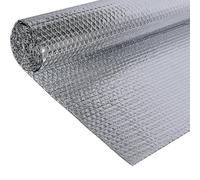 SDLDEER Foil Insulation Roll 120cm x 3m, Aluminium Foil Radiator Reflector Panels Heat & Vapour Barrier Saves Energy for Pipe, Shed, Window, Floor, Ceiling, Roof, Wall Insulation