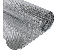 SDLDEER Foil Insulation Roll 150m x 2.5m, Aluminium Foil Radiator Reflector Panels Heat & Vapour Barrier Saves Energy for Pipe, Shed, Window, Floor, Ceiling, Roof, Wall Insulation