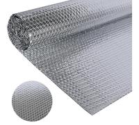 SDLDEER Foil Insulation Roll 4.6m x 120cm Radiator Reflector Panels Reflector Vapour Barrier to Enhance 3-in-1 Home Heating Efficiency Energy Saving Insulation for Radiator Wall Ceiling Floor Window