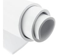 SDLDEER Self Adhesive Foam Roll, 300mm(W) x 12mm(T) x 3m(L) Foam Sheets, DIY Multifunction Neoprene Rubber Sheets Pads for Furniture Protection, Non-Slip, Sound Insulation, Shock Absorption (White)