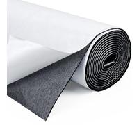 SDLDEER Self Adhesive Foam Roll, 300mm(W) x 3mm(T) x 3m(L) Foam Sheets, DIY Multifunction Neoprene Rubber Sheets Pads for Furniture Protection, Non-Slip, Sound Insulation, Shock Absorption (Black)