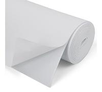 SDLDEER Self Adhesive Foam Roll, 300mm(W) x1.5mm(T) x1.5m(L) Foam Sheets, DIY Multifunction Neoprene Rubber Sheets Pads for Furniture Protection, Non-Slip, Sound Insulation, Shock Absorption (White)