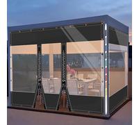 SDLLG Outdoor Winter Curtains, Weatherproof, Adjustable, Thickened Tarpaulin, 0.5 mm, Divider Curtain for Garden, Balcony, Outdoor, Gazebo, Patio, Deck