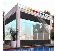 SDLLG Outdoor Winter Curtains, Weatherproof, Adjustable, Thickened Tarpaulin, 0.5 mm, Divider Curtain for Garden, Balcony, Outdoor, Gazebo, Patio, Deck