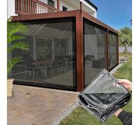 SDLLG Rain tarpaulins, waterproof transparent tarpaulin with eyelets made of PVC, the thickness of all-purpose tarpaulin is 0.4 mm, weatherproof, durable tarpaulins Adjustable