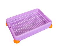 Sdlnklm And Cage with Wire Mesh - Keeps Paws And Floors Clean - Pet for And Rats - Corner Litter - Bedding for Ferrets, L, purple