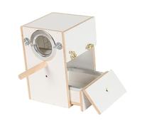 Sdlnklm Birdhouse for Budgerigars, Made of [material], Easy to Clean, Home for A Pair of Parrots, Cage for Parakeets, Cockatiels And Budgies, 15x15x22 cm