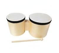 Sdlnklm Children Drum Rhythm Instrument Set Drum Toy Percussion Toy Double Tone Design Wood Construction Play Based Learning Suitable for kindergarten activities school performances home practice