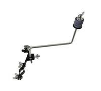 Sdlnklm Drum Extension Clamp Cymbal Arm Bracket Holder Mount Drum Hardware Accessory with Knob for Fast Changes and Organized Rig Suitable for Rehearsal, Z-Shaped Knurled Rod + Extension Clamp