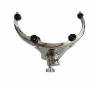 Sdlnklm Drum Rack Tom Holder Vibrational Iron Build Enhanced Resonance Clamping Mechanism Rubber Noise Reduction Suitable for Jazz Bands Rock Groups, 12 Inch
