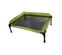 Sdlnklm Elevated Dog Bed, Breathable Mesh, Washable, Portable, Non-Slip Hammock, Sturdy Feet, Neck Support Cushion, Suitable for Small to Medium Dogs, S
