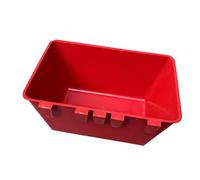 Sdlnklm Feeder Open Rectangular Thick Reinforced Side Walls Hanging Hook Tabs Smooth Glossy Finish Suitable for Rural Chicken Owners Indoor Animal Feeding