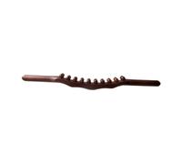 Sdlnklm Gua Sha Wooden Massage Stick Guasha Tool Body Roller with Pearls Drainage Support Suitable for Home Athletes Workers Gym, Carbonized 20 Beads