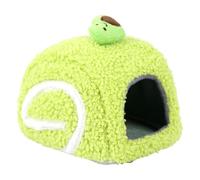 Sdlnklm Hamster Bed, Sleeping Nest, Small Animal House Accessories, Habitat, Guinea Pig Bed for Rats, Flying Squirrels, Dwarf Deer, Green