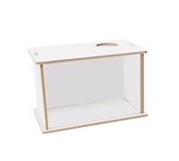 Sdlnklm Hamster Hamster Sand Bath Box Bed Visible Play Hideaway Resting Hut Sand Bath Container for Gerbils Chinchillas Mice, 25cmx15cmx15cm