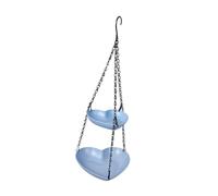 Sdlnklm Hanging Birdfeeder Feeder Bowl Weatherproof Decorative, Garden Development, Vogelbad Services for The Inner Courtyard Garten, Blue