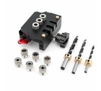 Sdlnklm Hole Driller Self Centering Dowel Jig Drill Guide Alignment Tool with Adjustable Knob and Side Lever Aluminum Alloy Suitable for Joinery Shelving Builds Practice