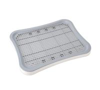 Sdlnklm Industrial Potty Tray Puppy Toilet Pad Holder Pet Training Litter Pan With Elevated Rim And Quick PP Material Suitable for apartments balconies training areas, White, Large