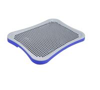 Sdlnklm Industrial Potty Tray Puppy Toilet Pad Holder Pet Training Litter Pan With Elevated Rim And Quick PP Material Suitable for apartments balconies training areas, Blue, Large