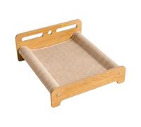 Sdlnklm Modern Cat Scratching Bed, Strong Filing Board, Toy That Won't Damage Furniture, Suitable for Ventilated Wooden Surfaces, Light Brown