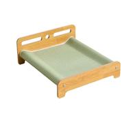 Sdlnklm Modern Cat Scratching Bed, Strong Filing Board, Toy That Won't Damage Furniture, Suitable for Ventilated Wooden Surfaces, Green
