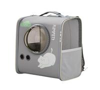 Sdlnklm Pet Backpack Cat Backpack Pet Carrier Bag Made of EVA with Ventilation Function Ergonomic Shoulder Straps And Clear Window for Morning S, Gray Large