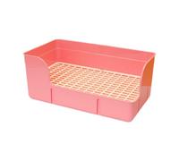 Sdlnklm Pet Bustle Urinal Bowl Ferret Guinea Pig Pot Shell Cage Toilet Bed Linen for Ferrets Rats Small Animals, pink