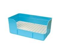 Sdlnklm Pet Bustle Urinal Bowl Ferret Guinea Pig Pot Shell Cage Toilet Bed Linen for Ferrets Rats Small Animals, blue