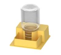 Sdlnklm Reptile Water Feeder Automatic Drinking Dish Container Water Dispenser Creative Geckos PP Material Suitable for Pet Feeding Terrarium, Yellow