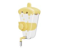 Sdlnklm Small Pet Hanging Water Dispenser Space-Saving Water Dispenser with Metal Nozzle for Sugar Glider Owners, Yellow