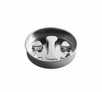 Sdlnklm Stainless Steel Bowl Slow Feeder Pet Food Dish Dog Feeding Bowl Non-Slip Base Easy Clean Suitable for Dog Feeding Home Use, 18CM, Bone