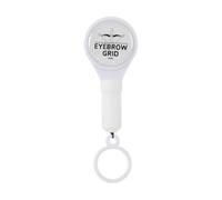 Sdlnklm Stretchable Line Ruler Eyebrow Mapping String Brow Ruler Brow Mapper With Pre Inked Thread Non Smear Lines Ergonomic Suitable for brow artists salon, White
