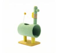 Sdlnklm Structure Cat House With Tunnel Shelter And Toy Soft Fleece Comfort And Sisal Posts Stable Base For Jumping suitable for indoor home tiny apartments, Little Dinosaur Climbing Frame